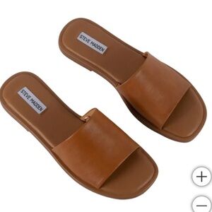 Steve Madden Women's Leather Sandal - Brown